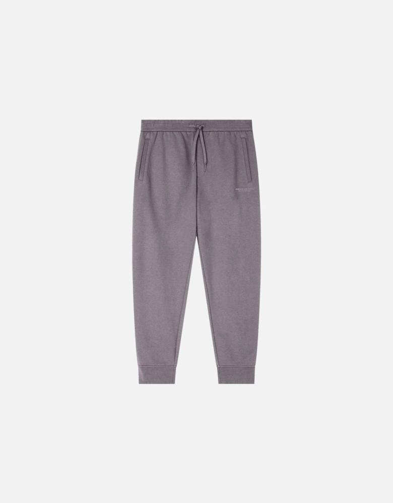 Cotton Tonal Logo Grey Zip Hooded Tracksuit