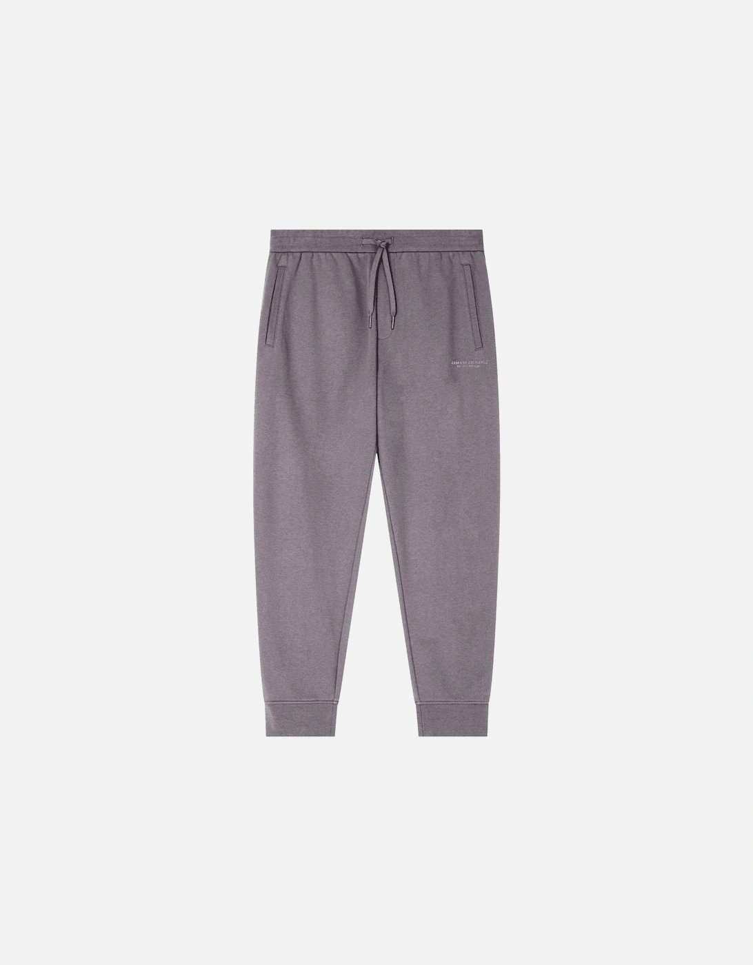Cotton Tonal Logo Grey Zip Hooded Tracksuit