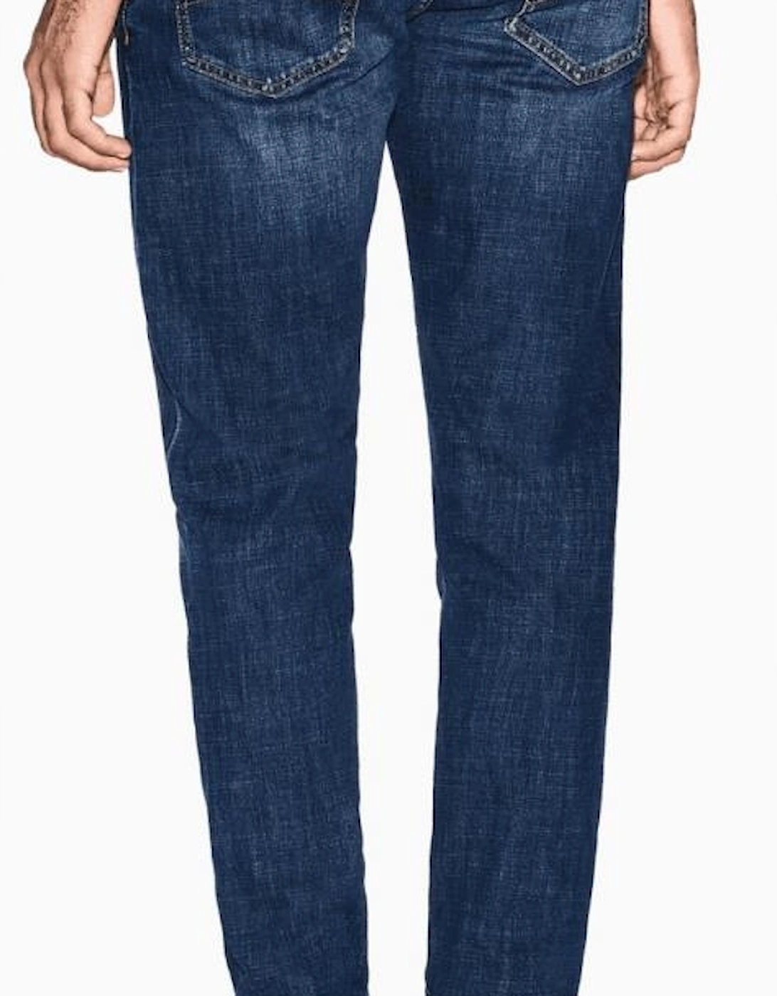 Skinny Fit Dark Wash Blue Jeans