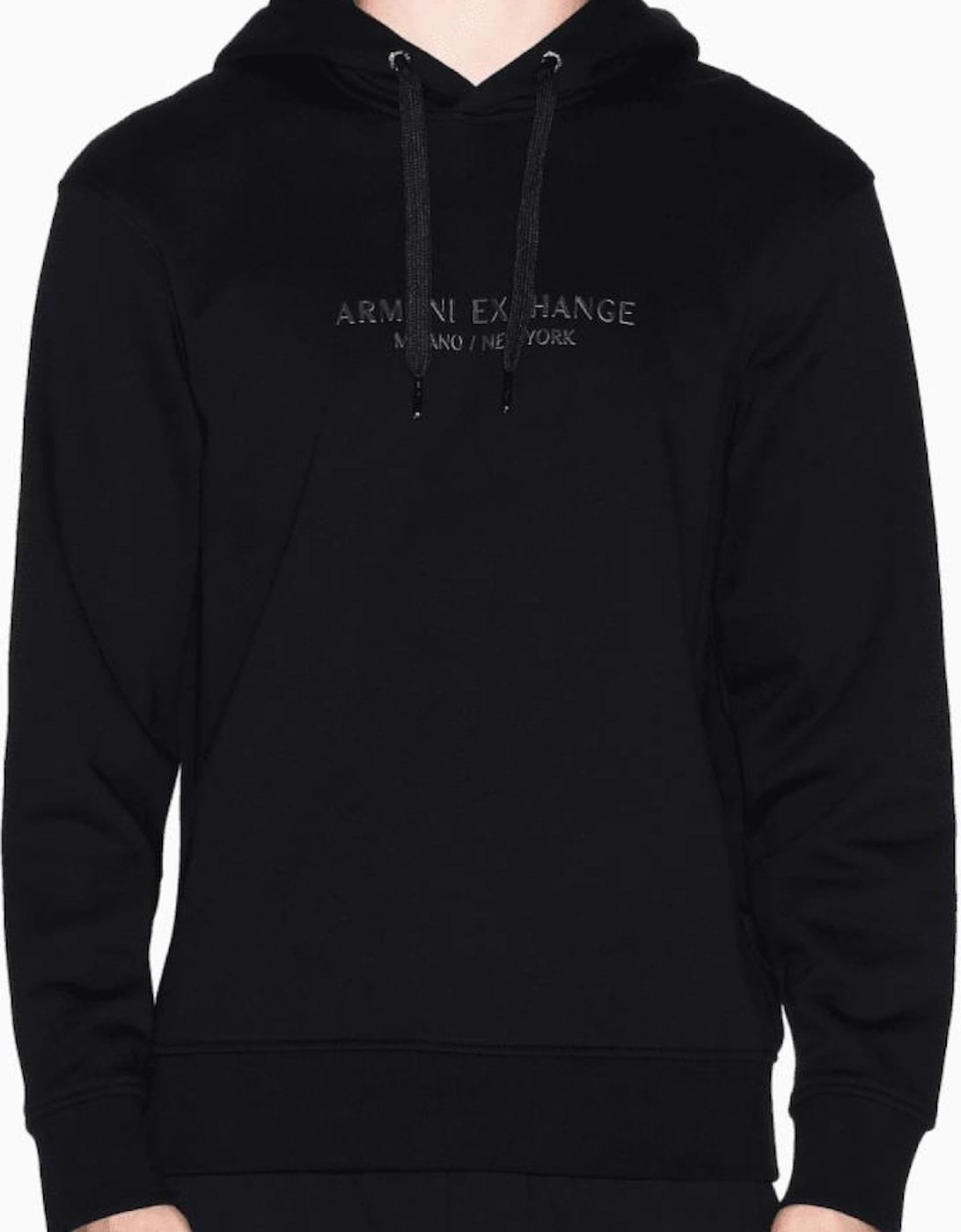 Tonal Logo Black Hoodie