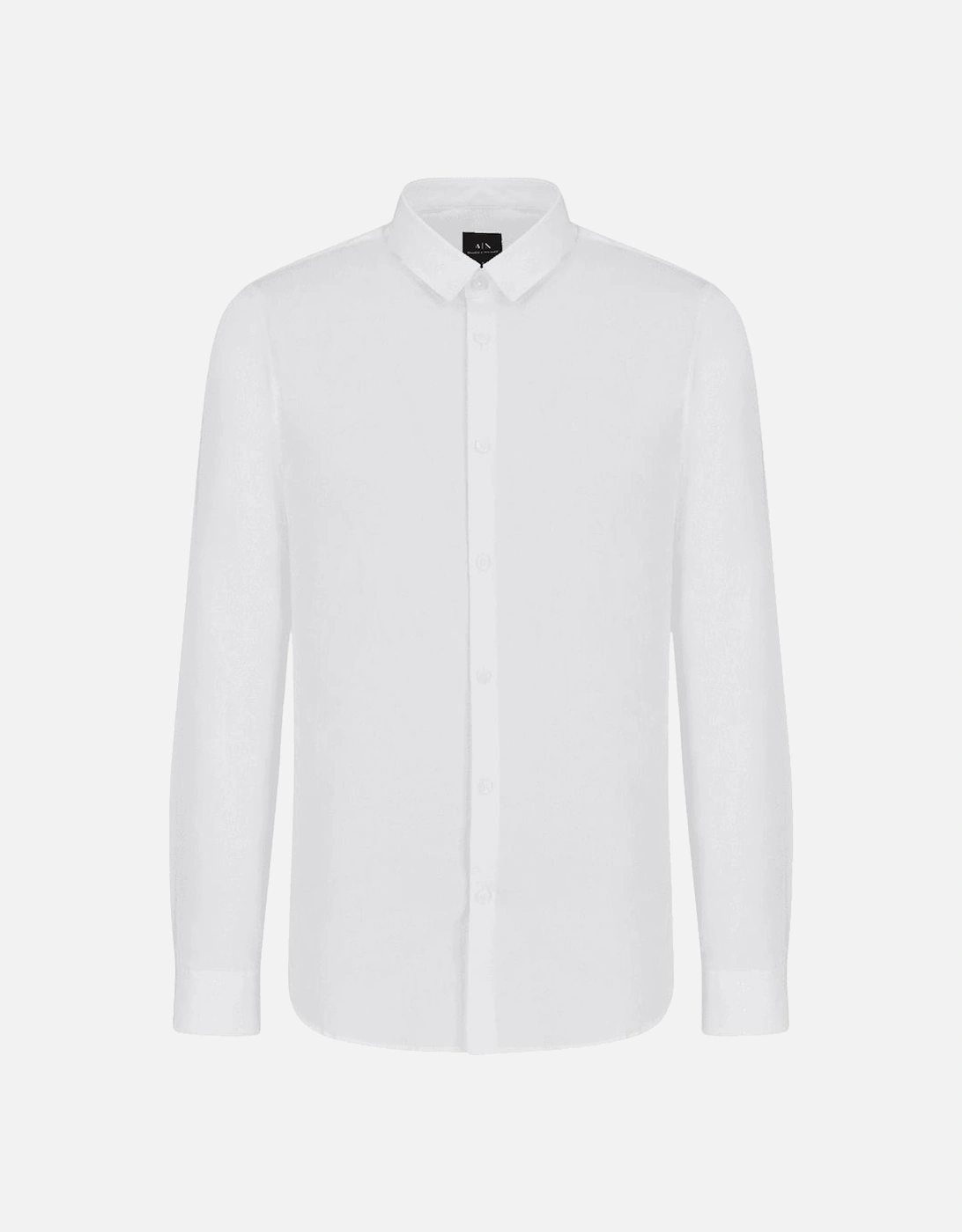 Embroidered Logo Button Up White Shirt, 4 of 3