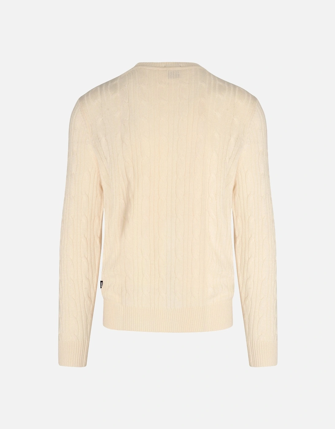 H Hetico Cable Sweater Cream