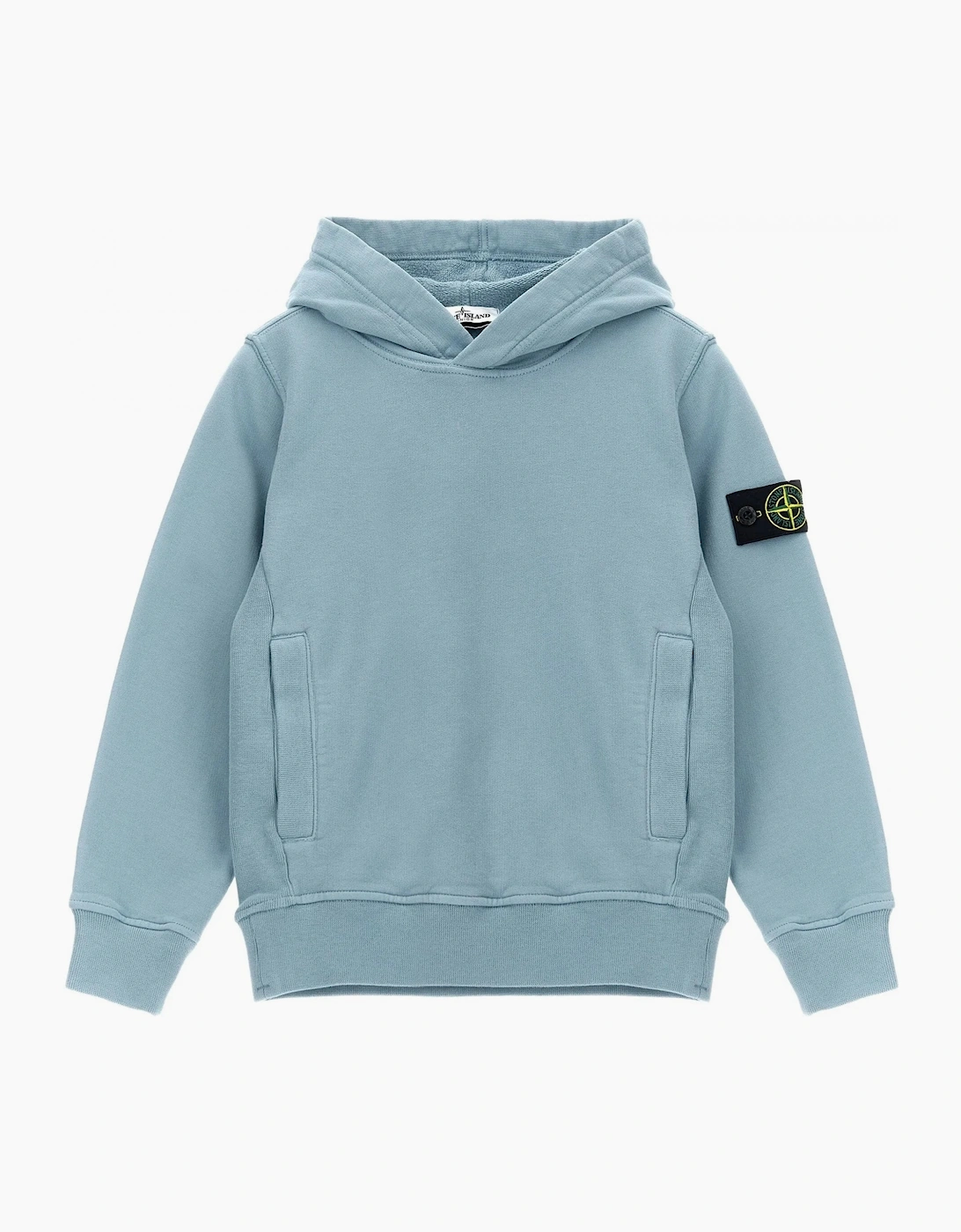 Stone Island Boy's Kids S0A20 Compass Hoodie Blue - Size: 14 years