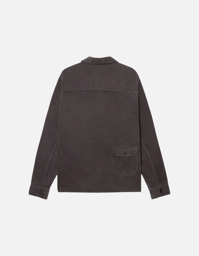 Charcoal Grey Waffle Cord Chore Jacket