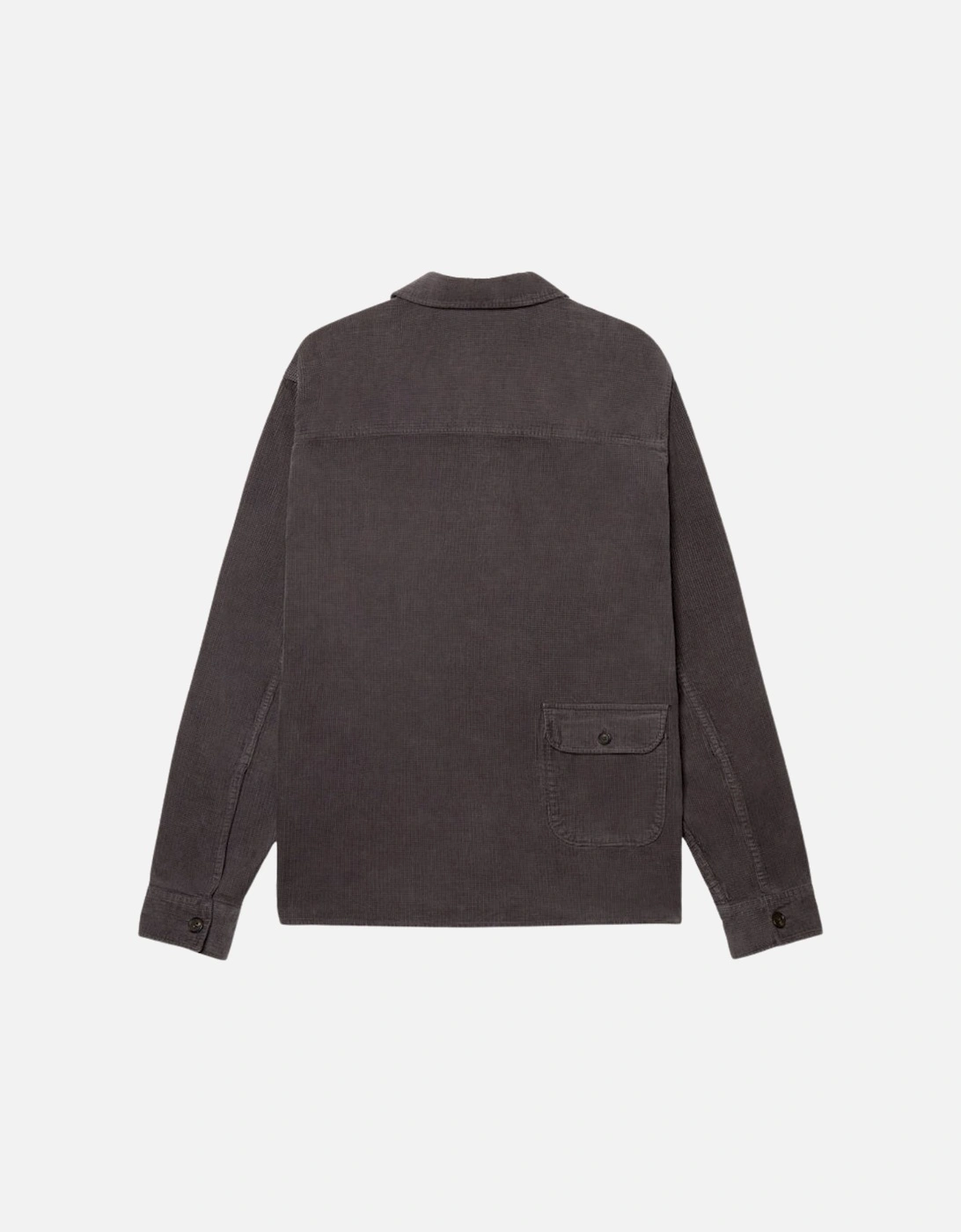 Charcoal Grey Waffle Cord Chore Jacket