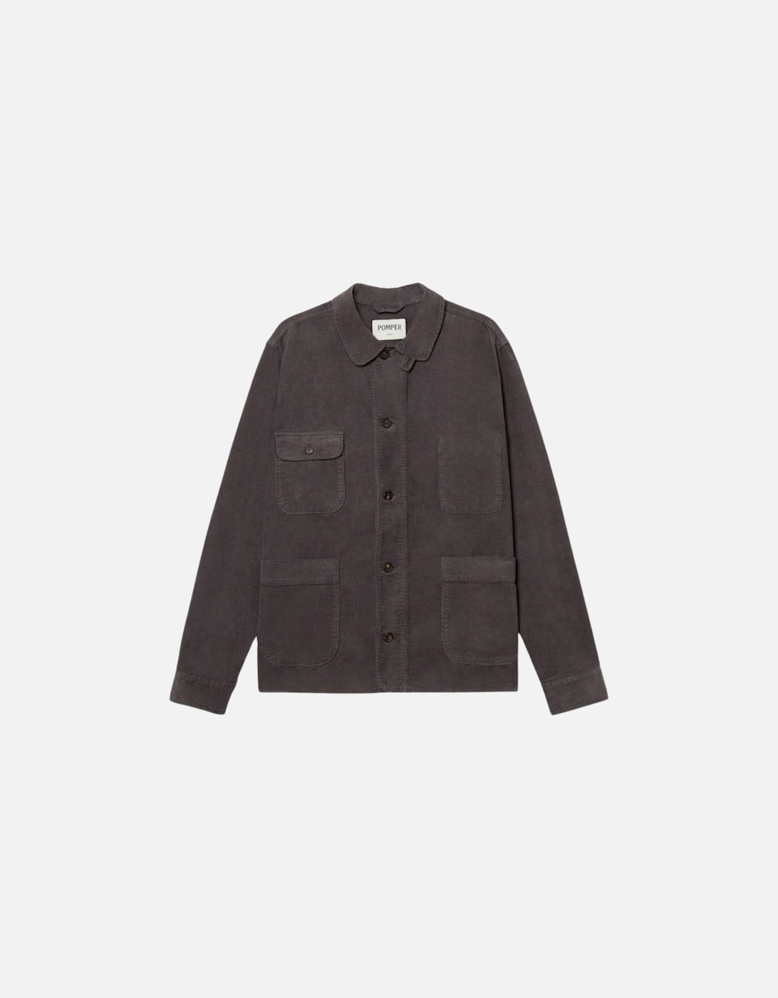 Charcoal Grey Waffle Cord Chore Jacket, 4 of 3