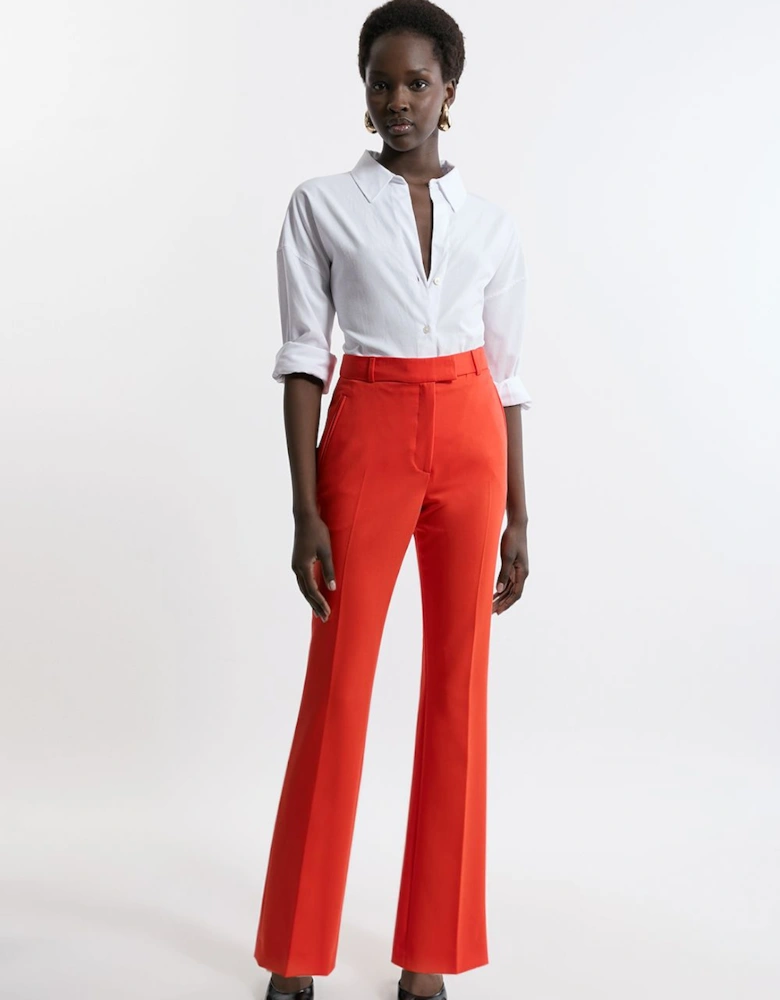 Tailored Flare Slim Leg Trousers