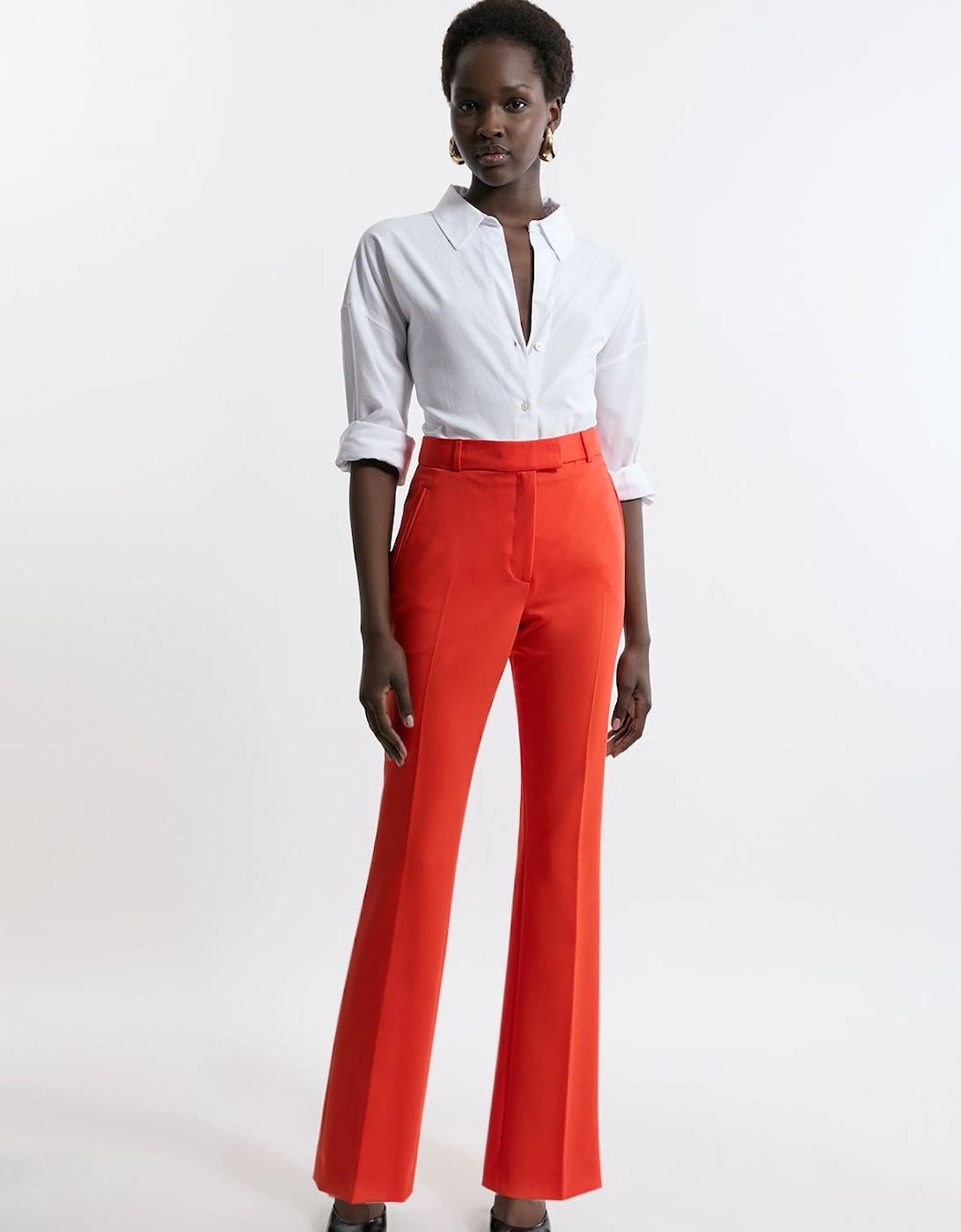 Tailored Flare Slim Leg Trousers, 2 of 1