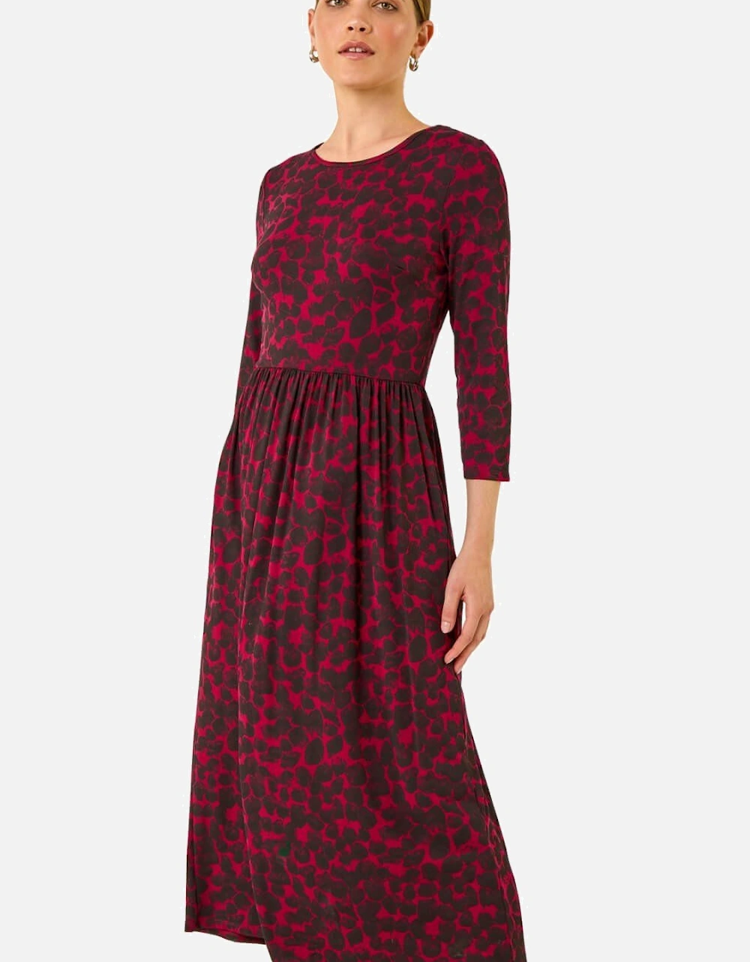 Abstract Spot Stretch Midi Dress, 2 of 1
