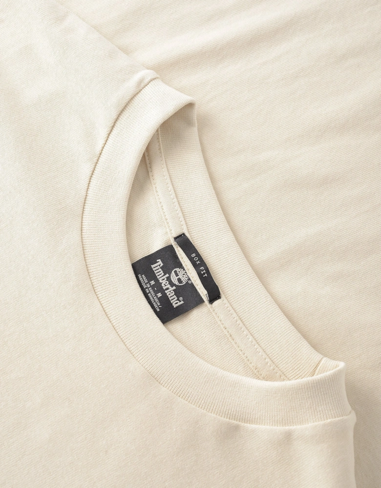 Graphic Cotton T-shirt Beige
