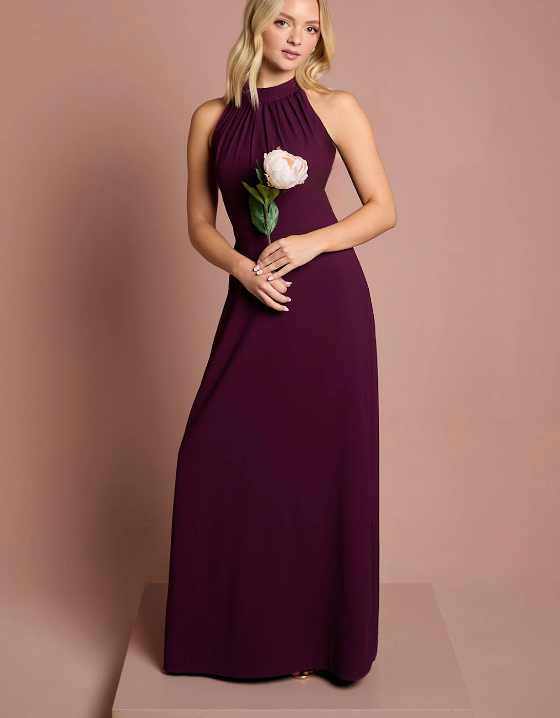 Teen Halterneck Bridesmaid Dress, 2 of 1