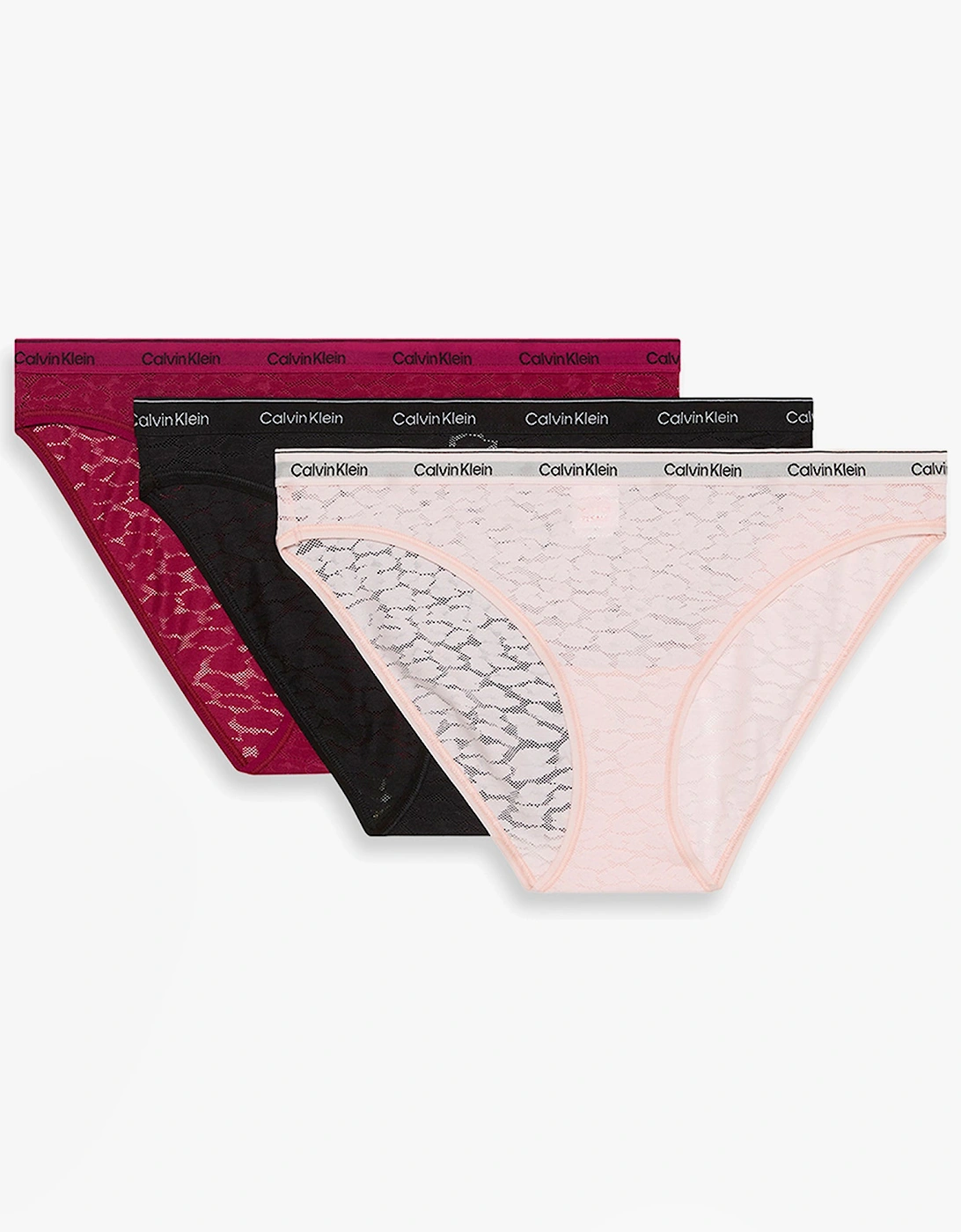 Women's Calvin Klein BIKINI 3 PACK Womens Bikini Multicoloured - Size: LARGE