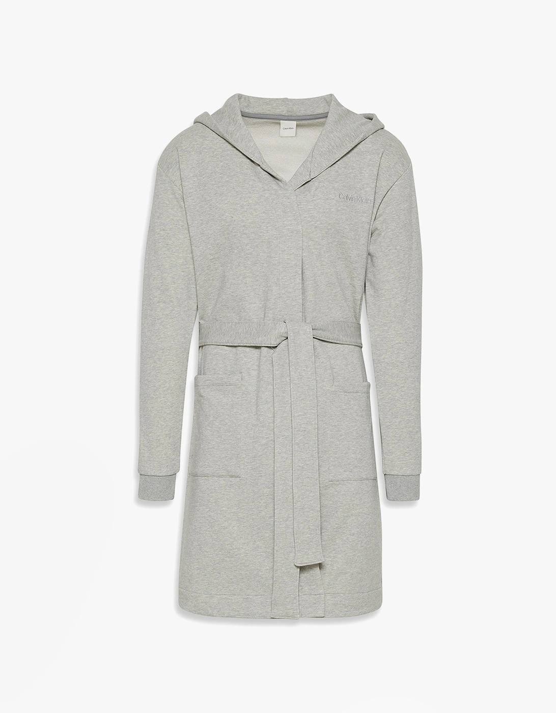 HOODED ROBE Mens Bathrobes Grey Heather, 7 of 6