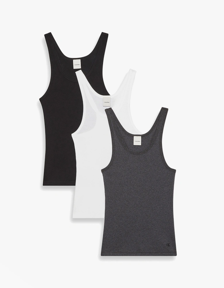 SCOOP NECK COTTON TA Womens T-Shirts & Tank Tops Multicoloured
