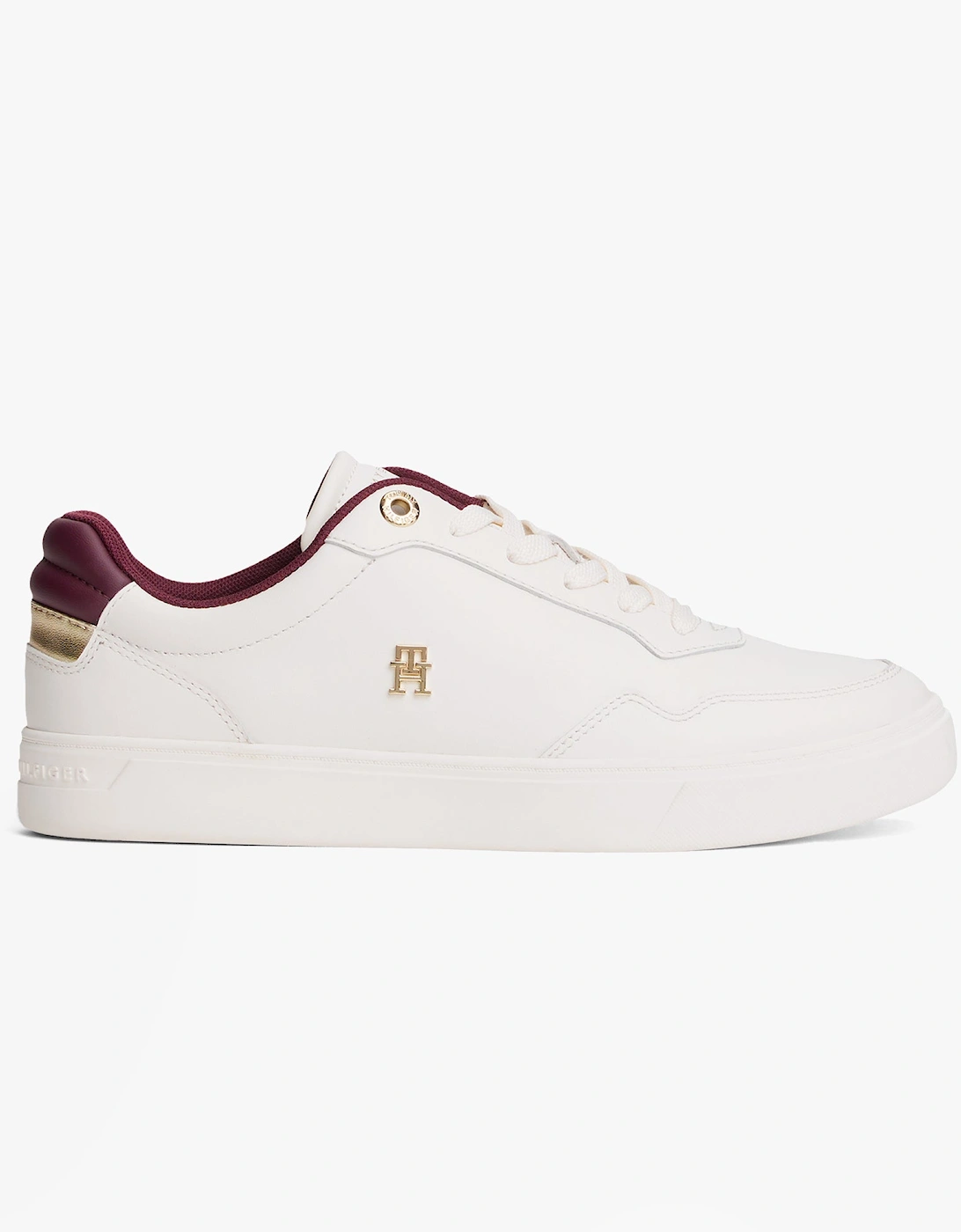 ELEVATED COURT SNEAK Womens Court Trainers Trainers Ancient White, 2 of 1