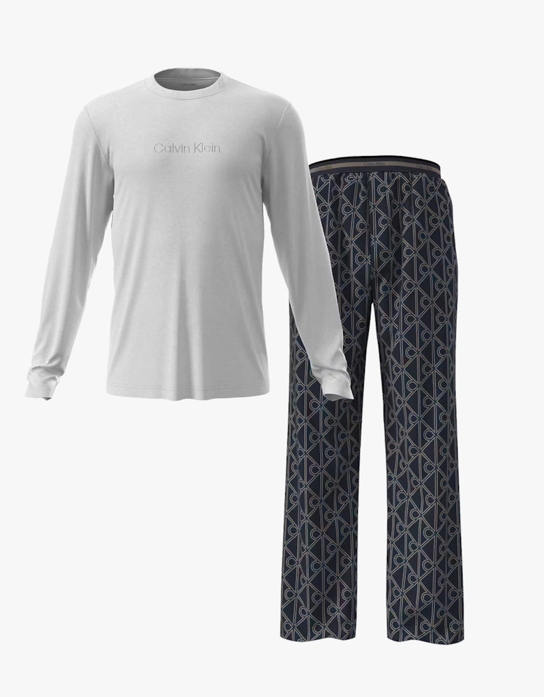 LS TEE PANT SET Mens Multicoloured