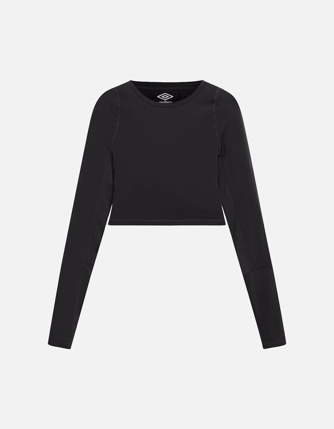 Womens/Ladies Pro Long-Sleeved Training Crop Top, 6 of 5