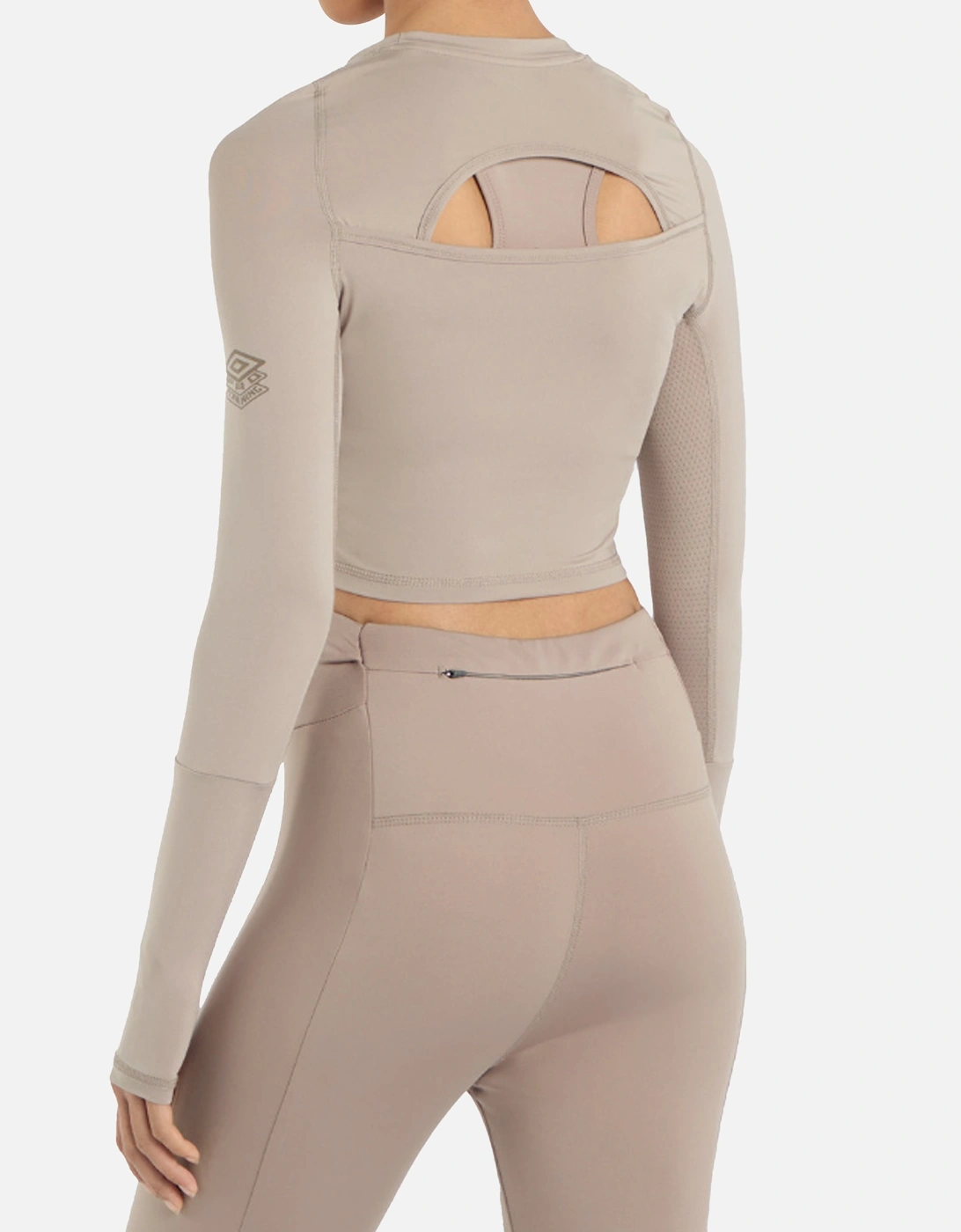 Womens/Ladies Pro Long-Sleeved Training Crop Top