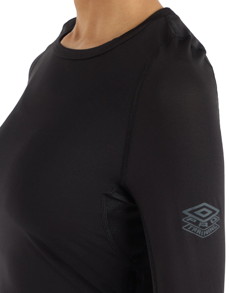 Womens/Ladies Pro Long-Sleeved Training Crop Top
