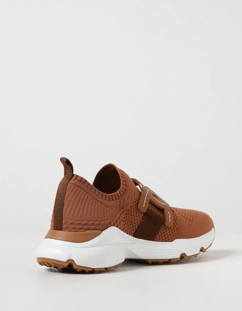 SlipOn Knit Sneaker Leather Detail