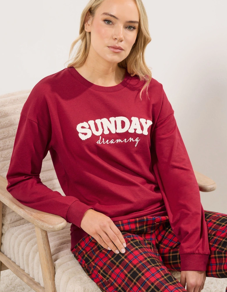 Tall 'Sunday Dreaming' Slogan Lounge Top