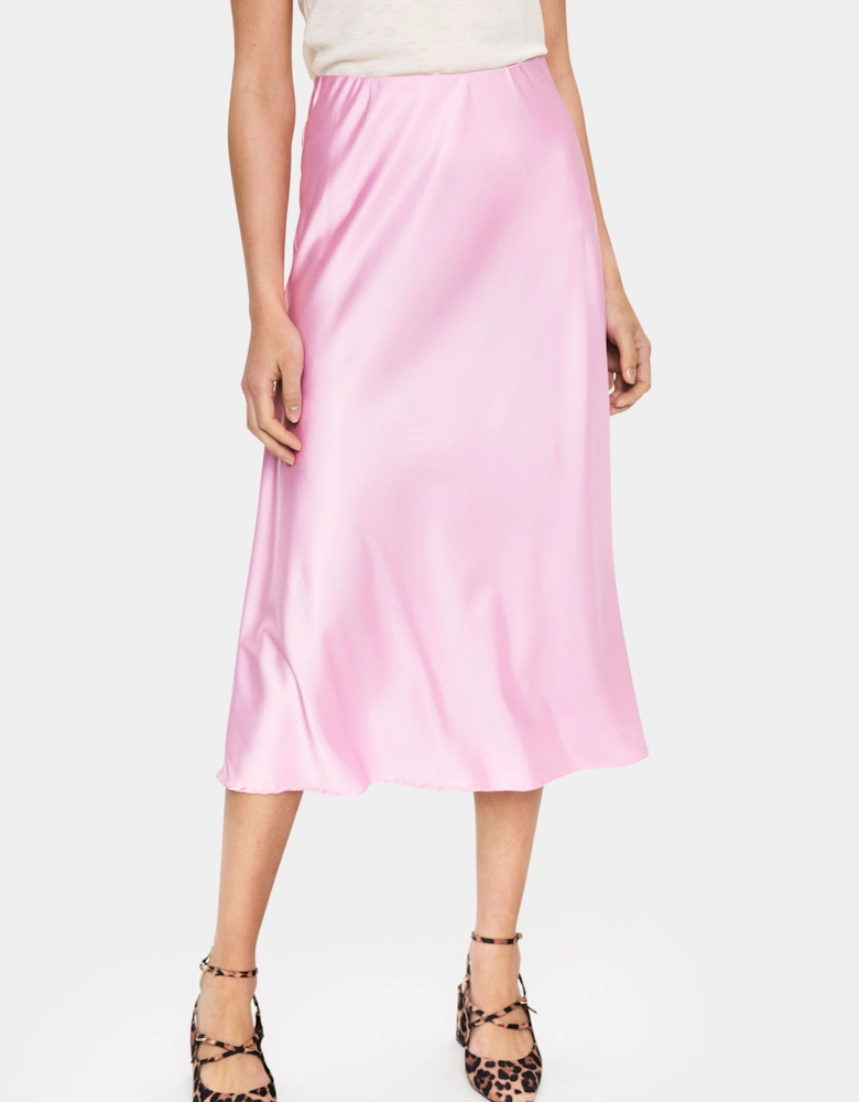 Disa Midi A-line Elastic Waist Skirt