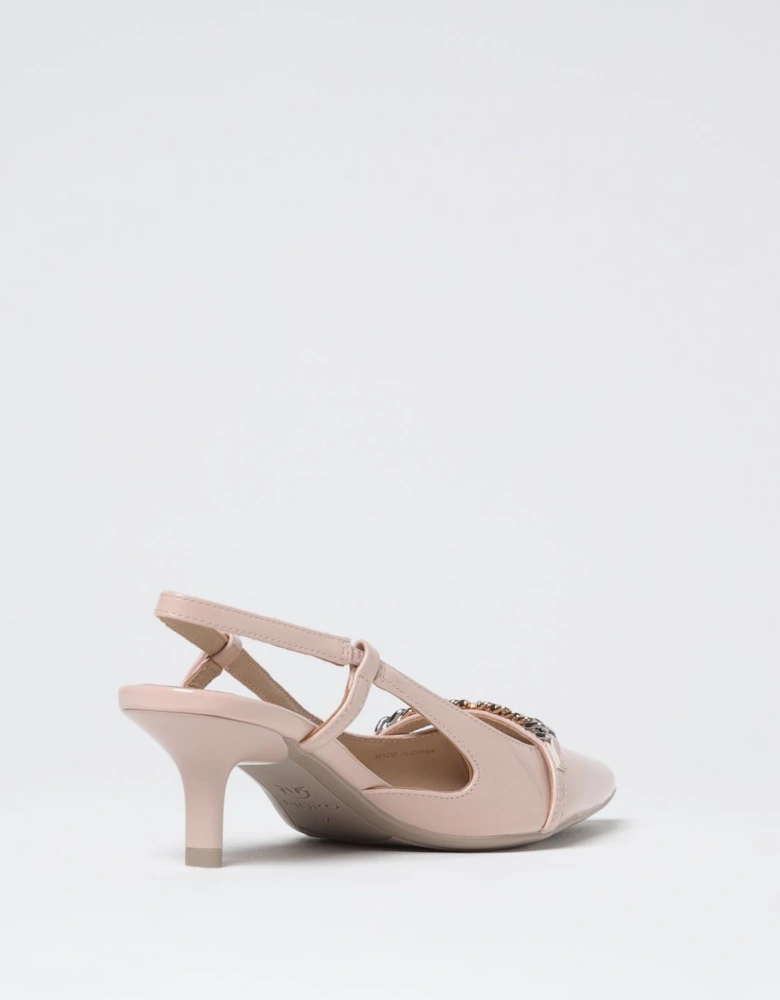 Kitten Heel Slingback Pumps