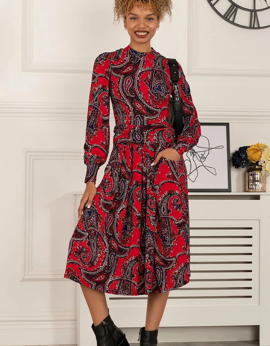 Judith Turtleneck Long Sleeved Dress, 2 of 1