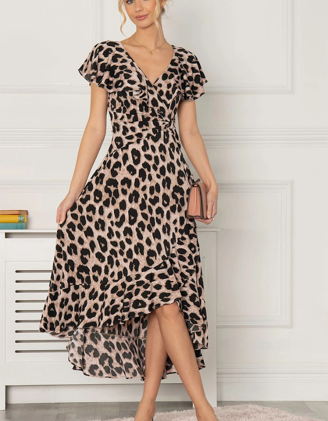 Luciana Frilly Dipped Hem Dress, 2 of 1