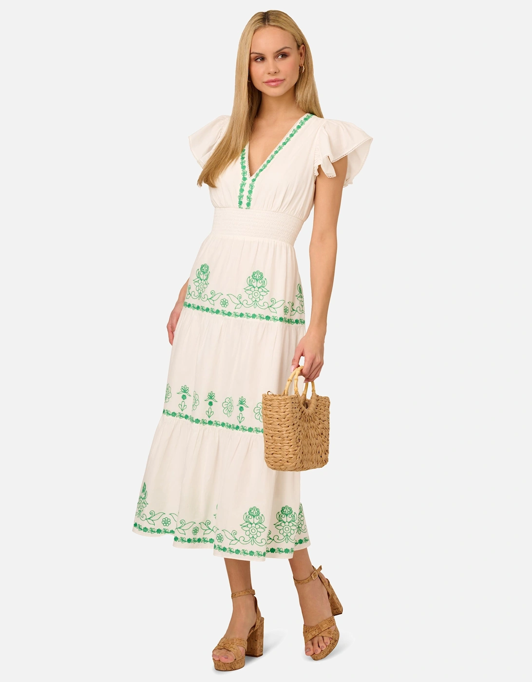 Smocked Waist Long Dress, 2 of 1