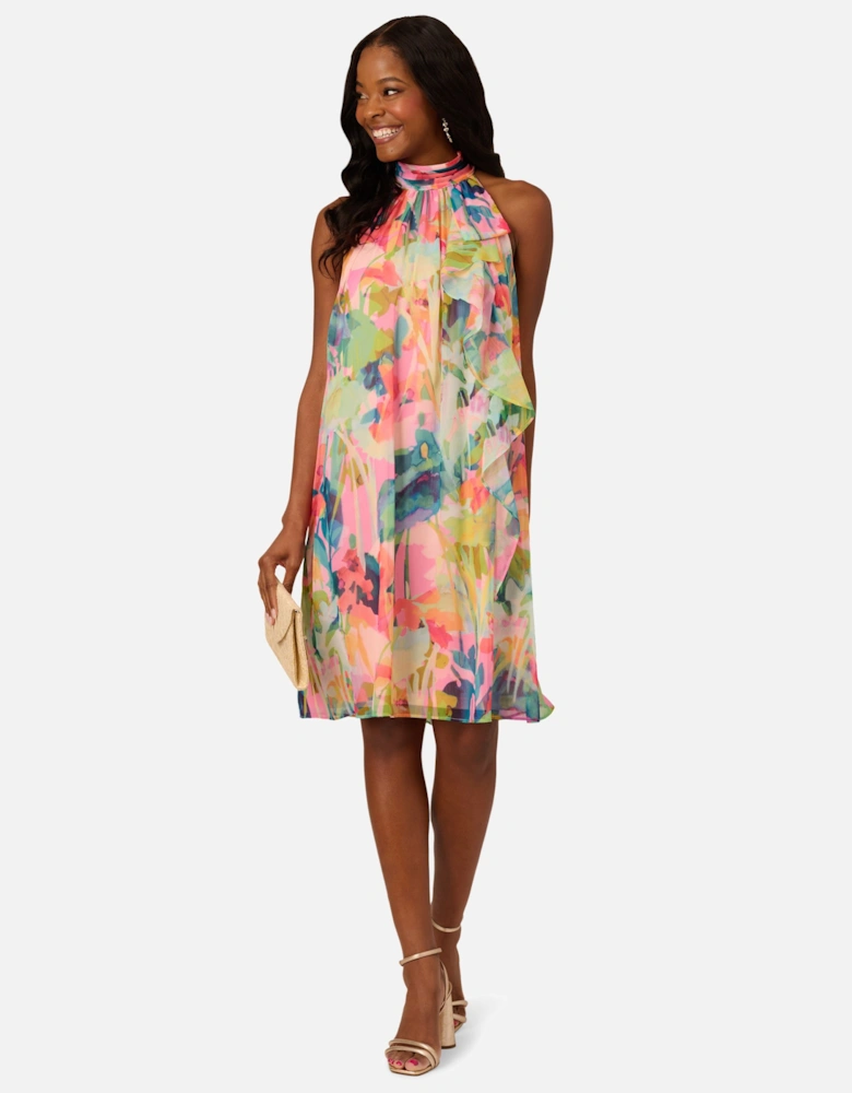 Halter Sheath Short Dress