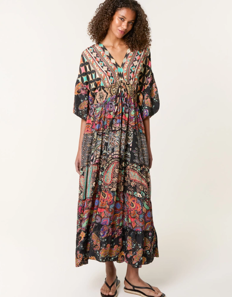 Multi Tiered V Neck Dress