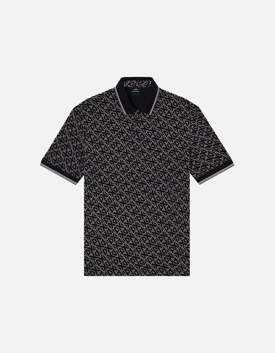 Exchange Logo Pattern Polo Shirt XM001883 - Black, 4 of 3