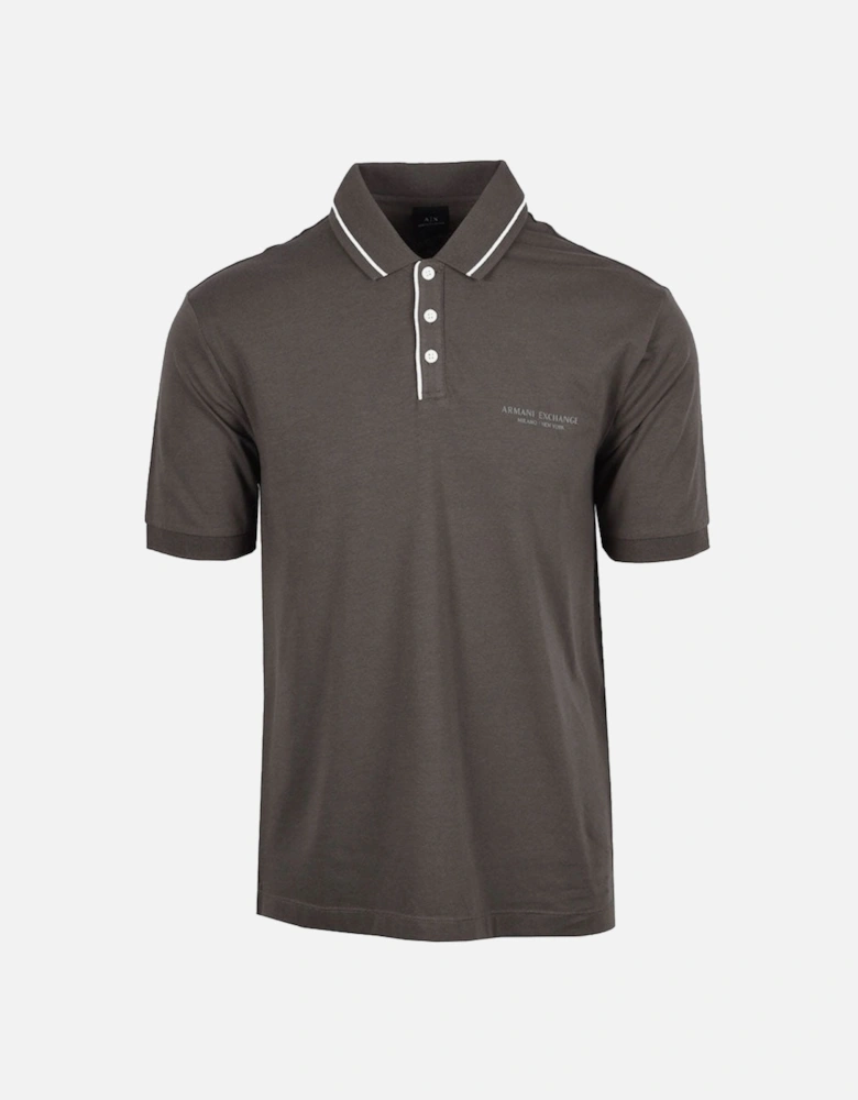Exchange Regular Fit Polo Shirt Stretch Jersey XM001557 - Olive