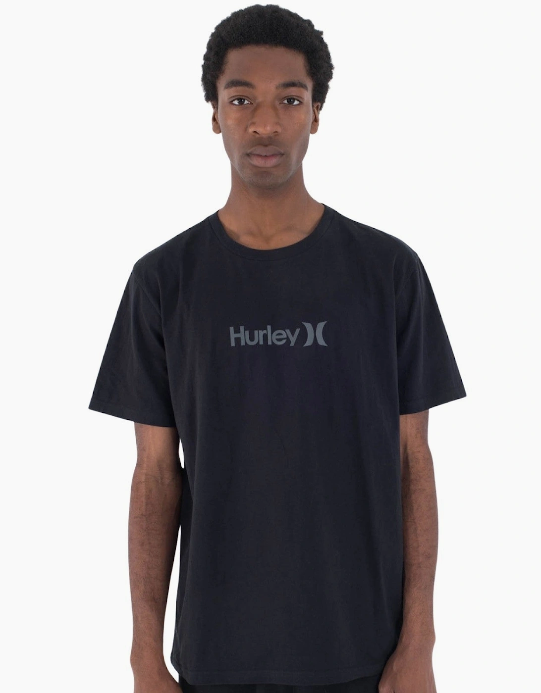Hurley Men's Black Organic One & Only Graphic Short Sleeve T-Shirt - Size: 36