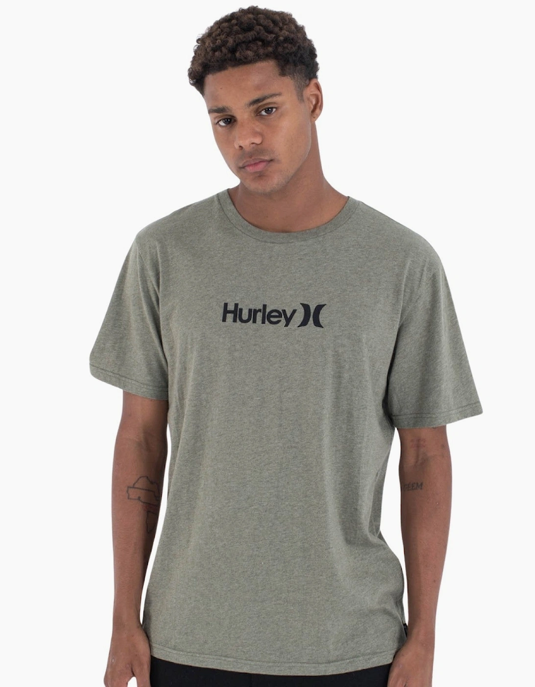 Hurley Men's Cream Organic One & Only Graphic Short Sleeve T-Shirt - Size: 36