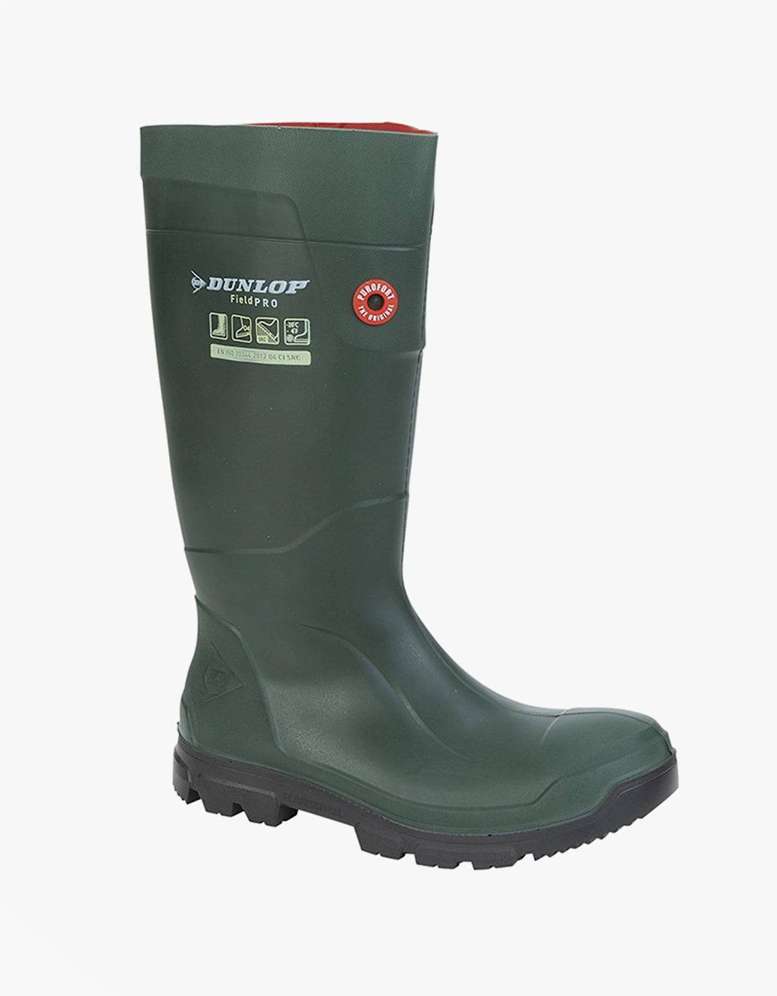 W178EZ Mens Wellington Boots Green, 2 of 1