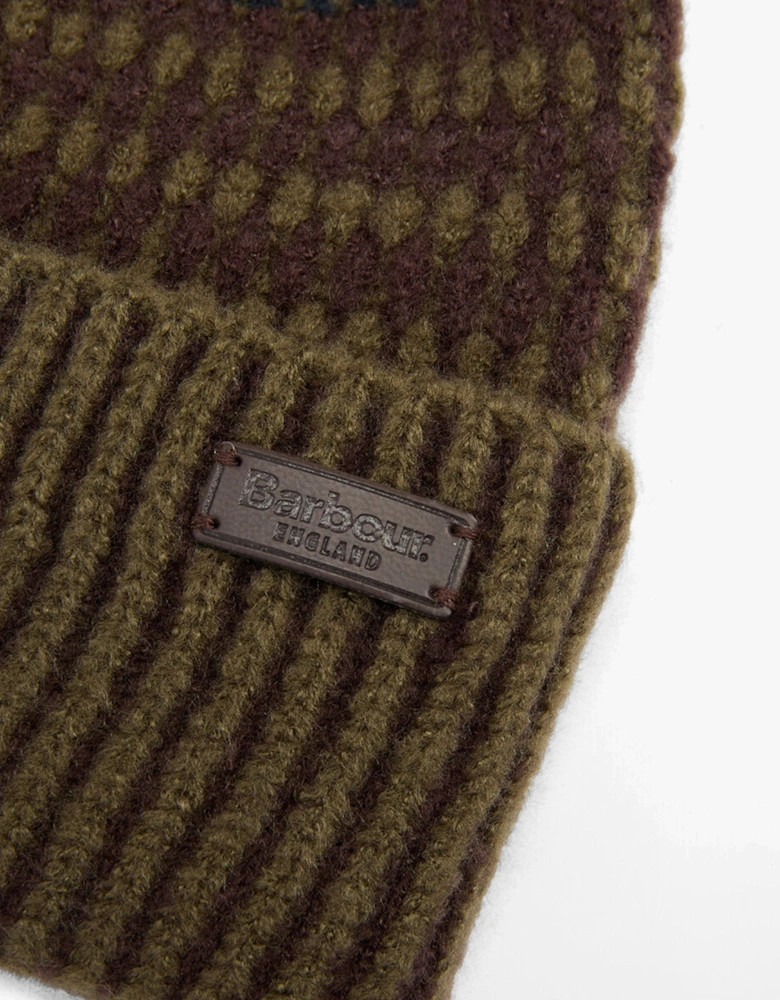 HARRAY Mens Beanie Olive/Fired Brick
