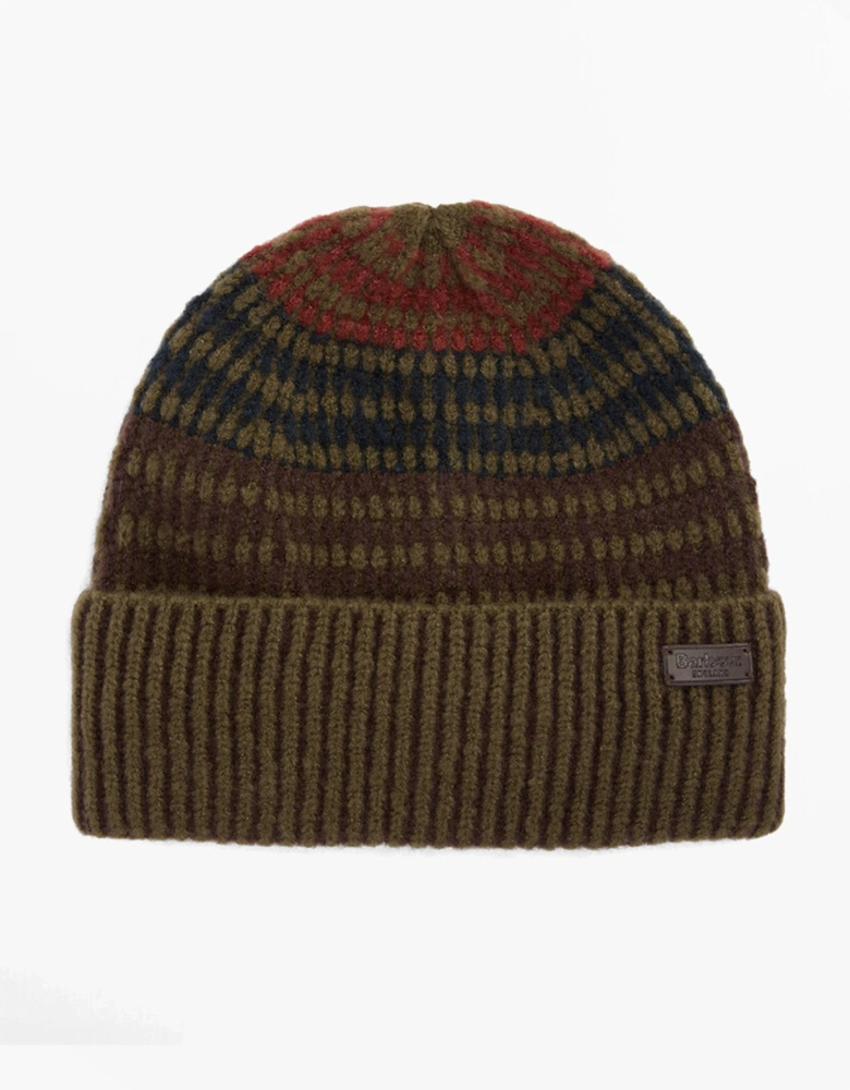 HARRAY Mens Beanie Olive/Fired Brick