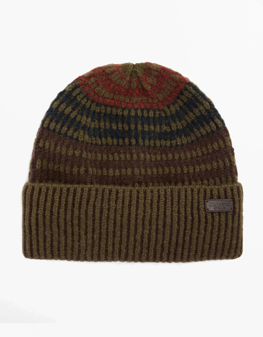HARRAY Mens Beanie Olive/Fired Brick, 5 of 4