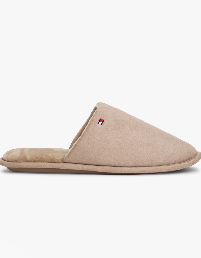 CORE HILFIGER FLAG H Mens Mule Slippers Coastal Taupe