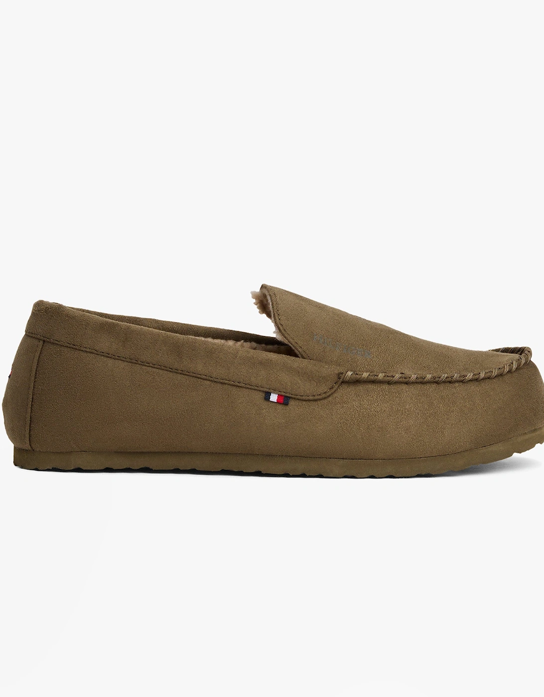 HILFIGER M SDE DRIVE Mens Mocassin Slippers Army Green, 2 of 1