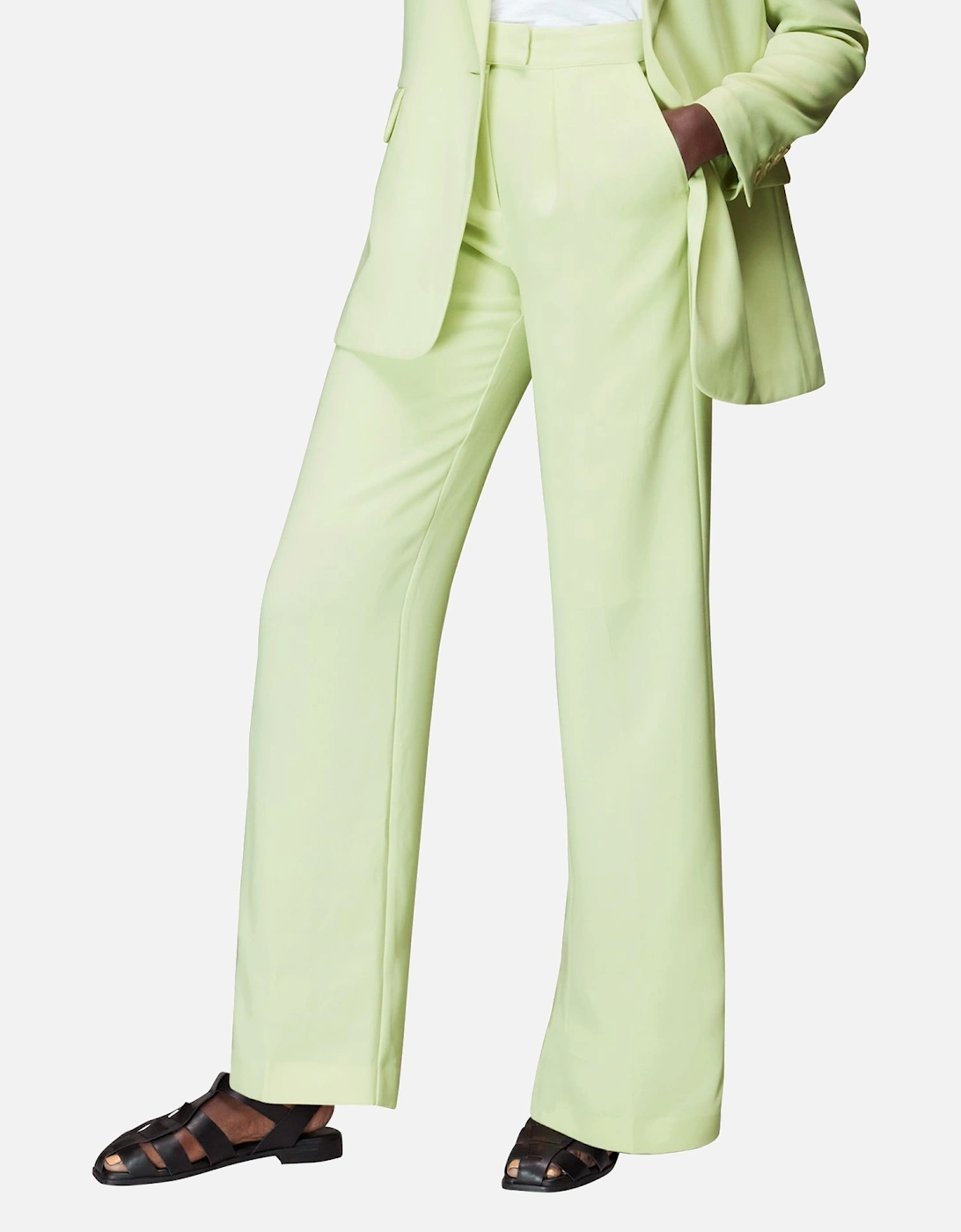 Bella Pleat Front Trouser Plain, 2 of 1