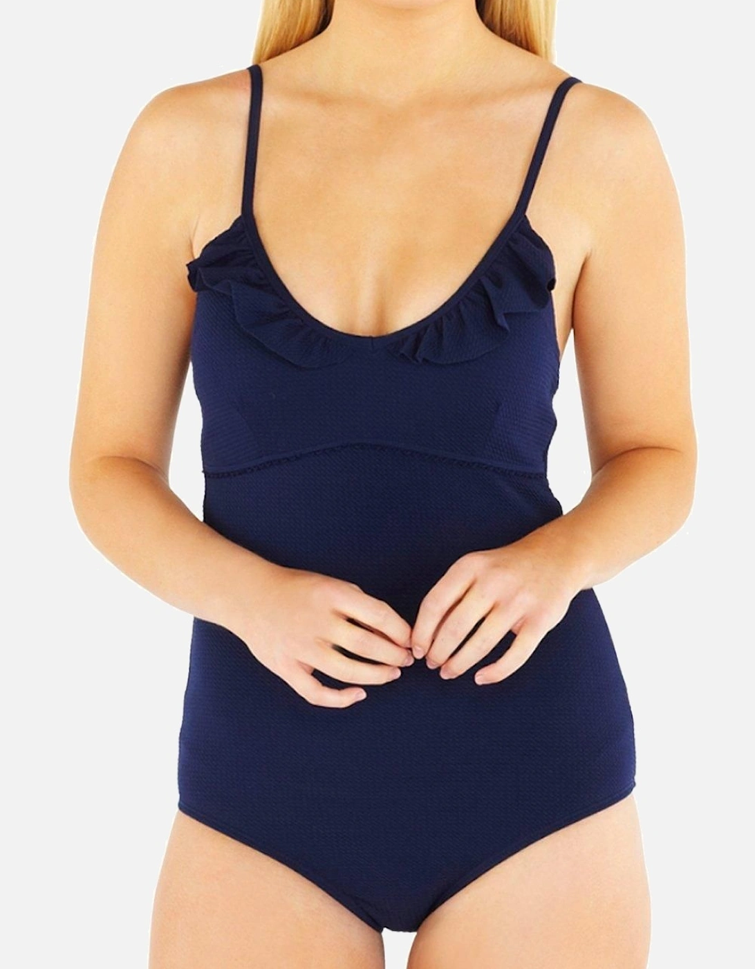 Textured Frill Swimsuit, 2 of 1
