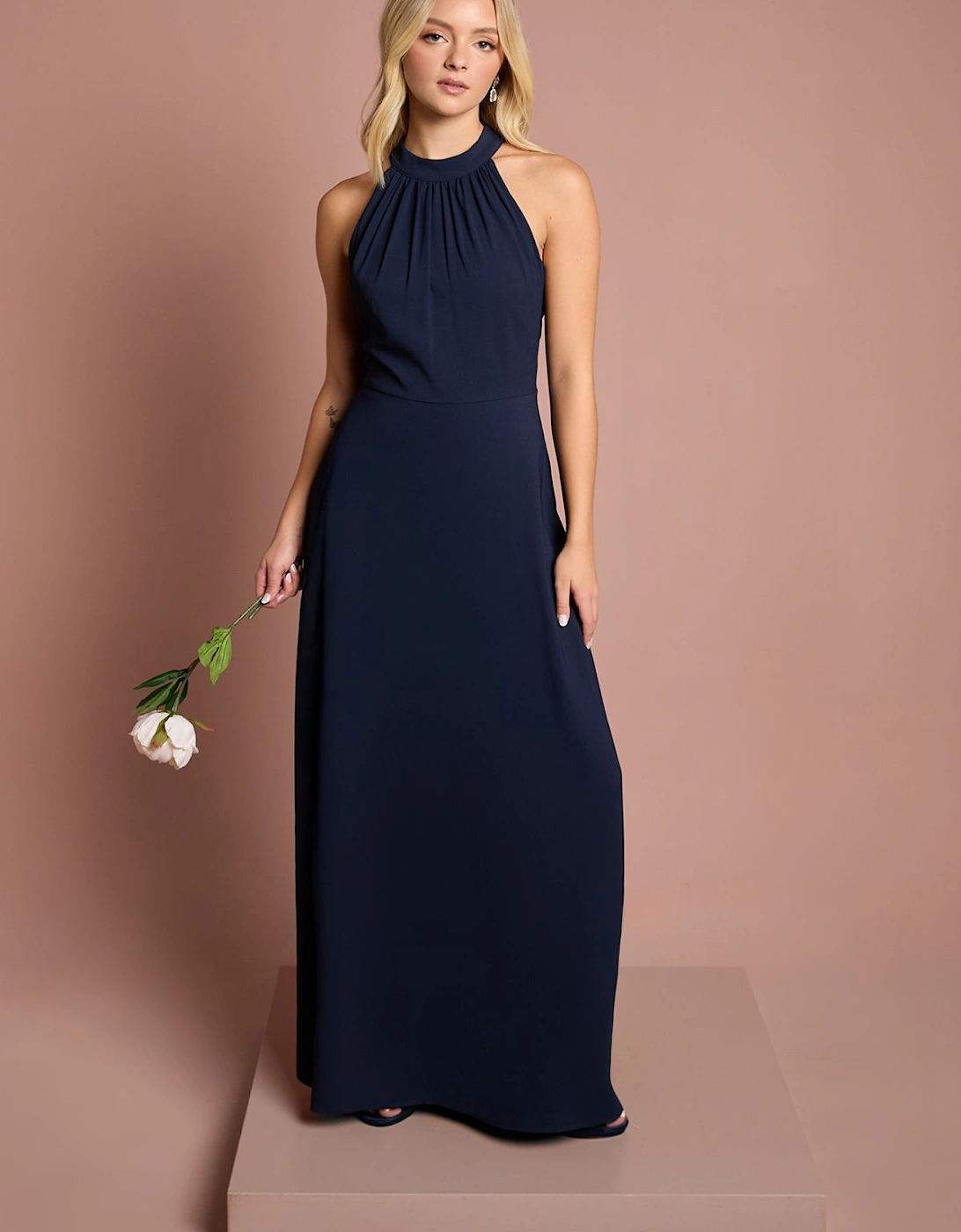 Teen Halterneck Bridesmaid Dress, 2 of 1