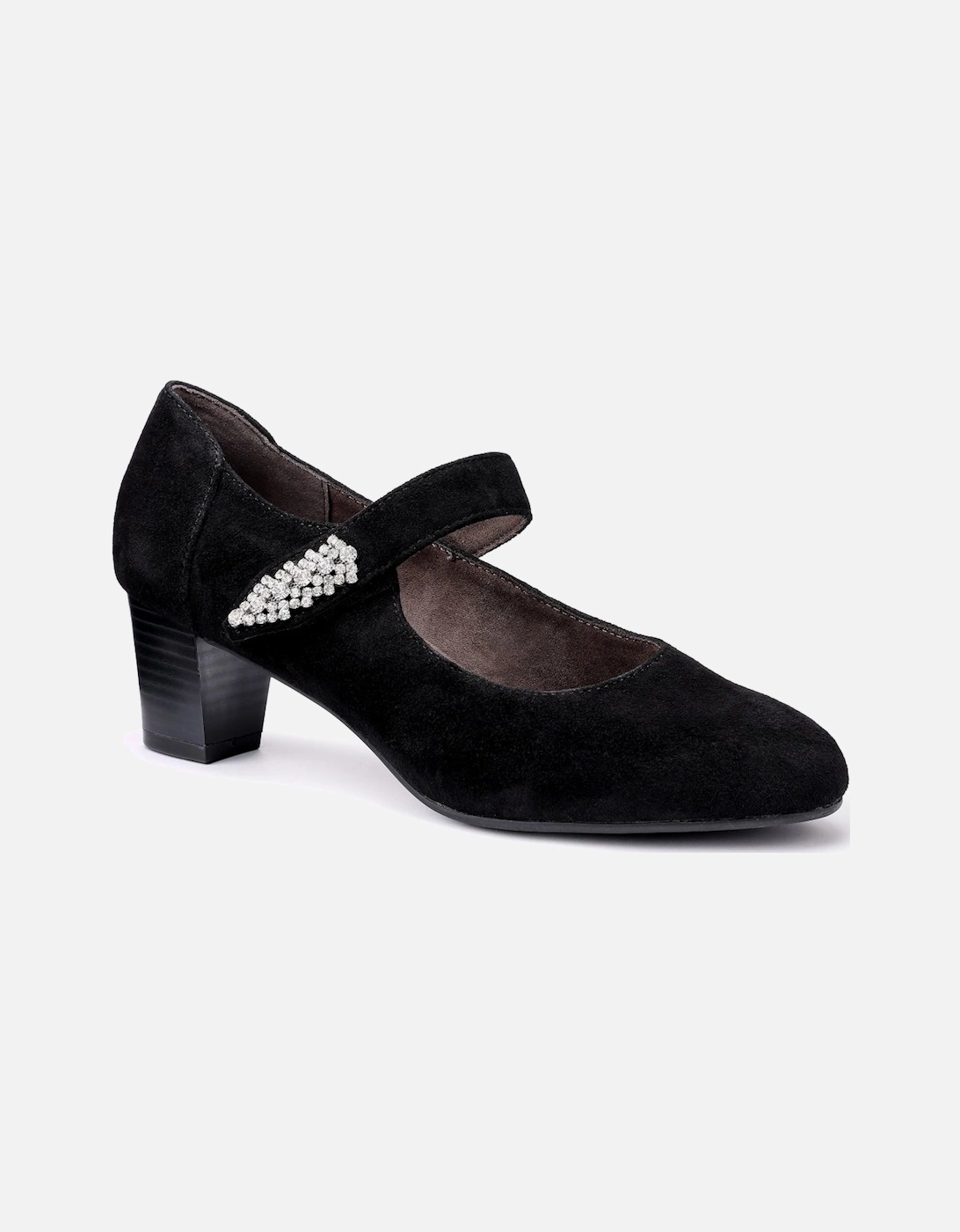 Hotter Women's Duet Mary Jane Court Shoes - Black - Size: 5