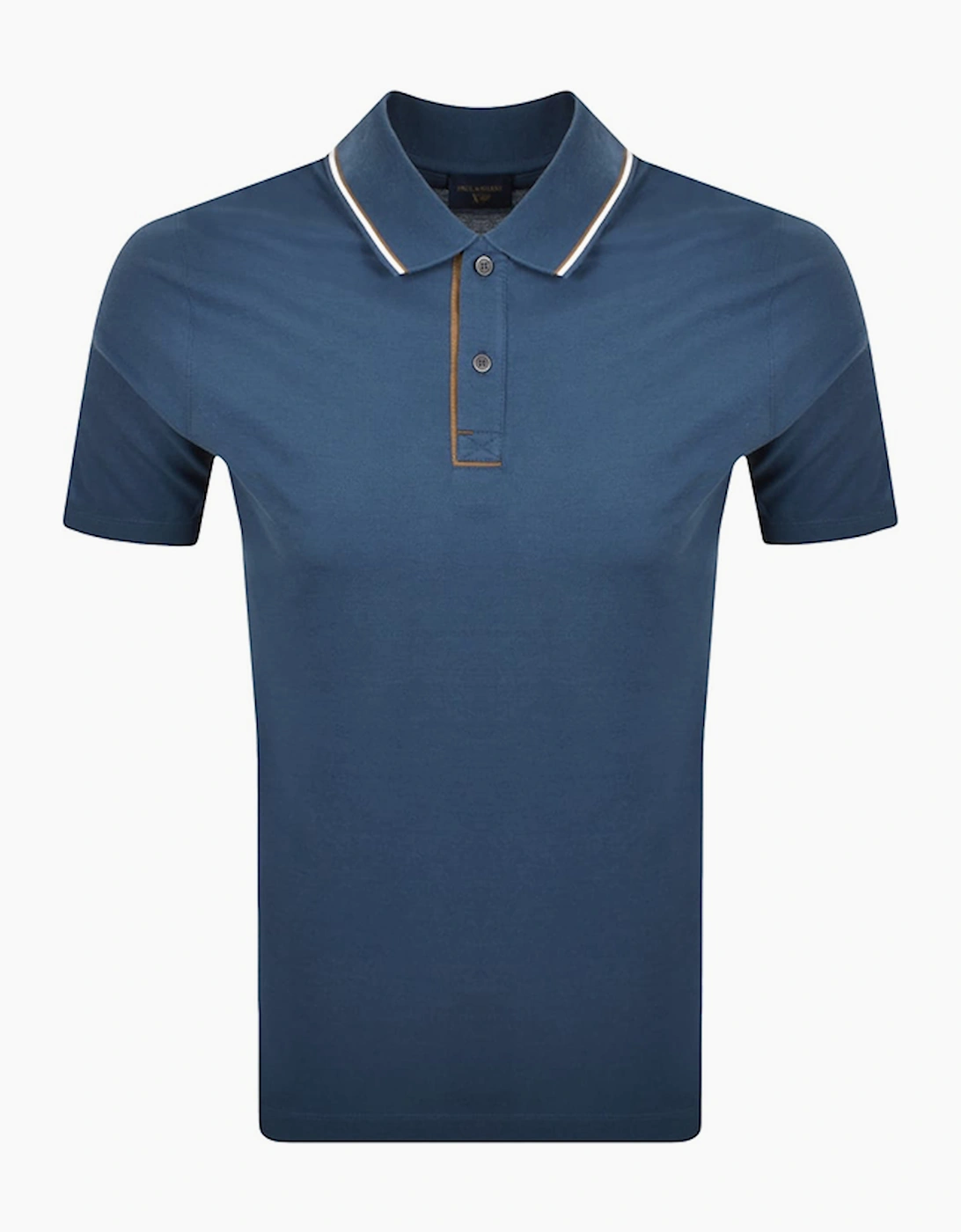 Paul & Shark Men's Navy Moon Badge X-Soft Cotton Pique Polo Shirt - Size 44