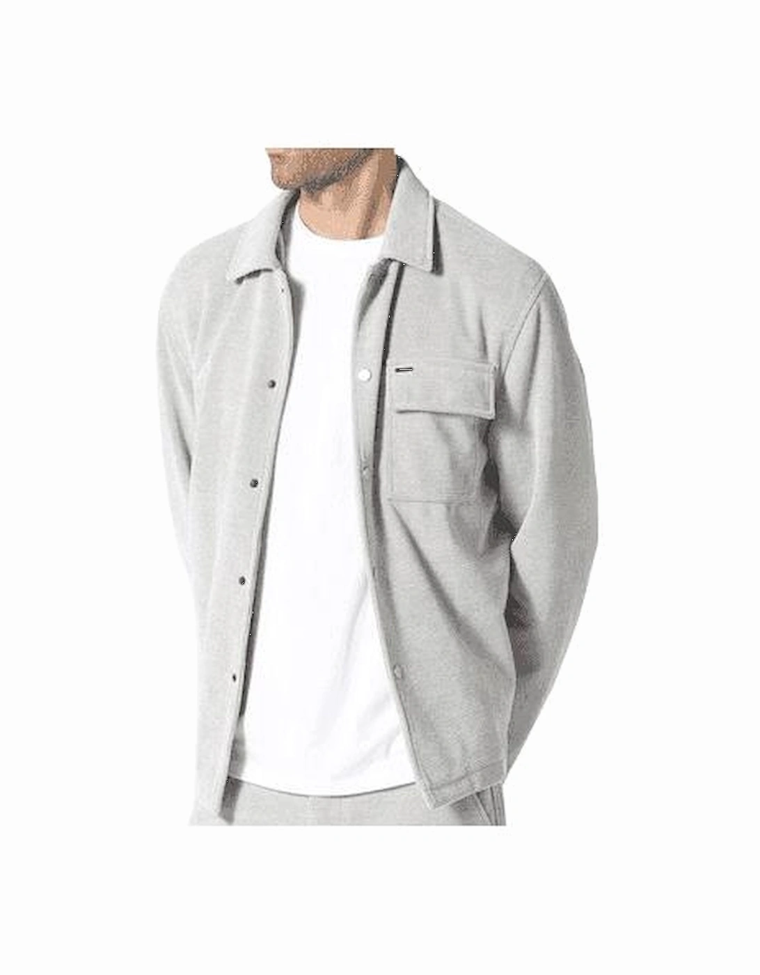 Hilltop Button Up Grey Overshirt, 4 of 3