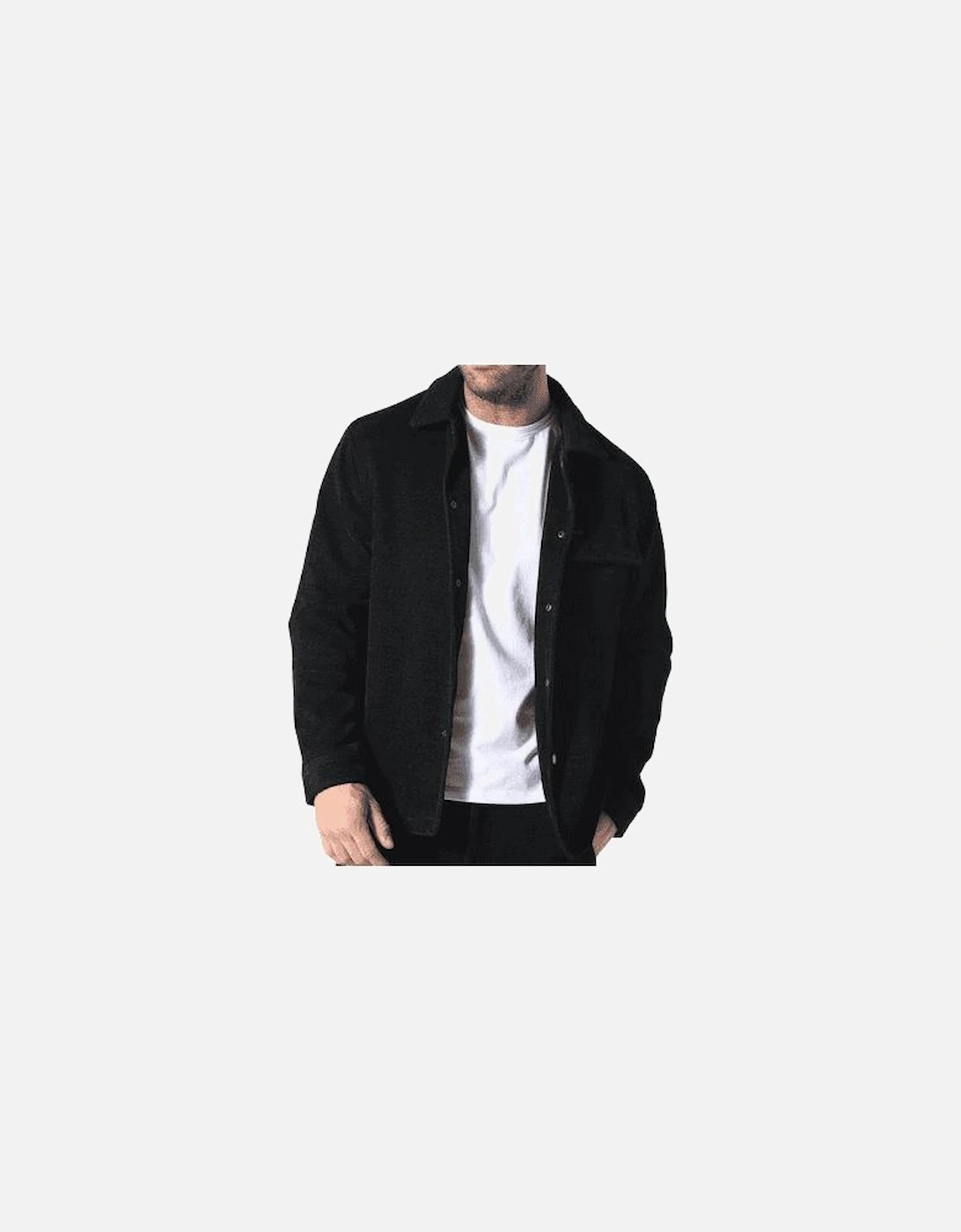 Hilltop Button Up Black Overshirt, 4 of 3