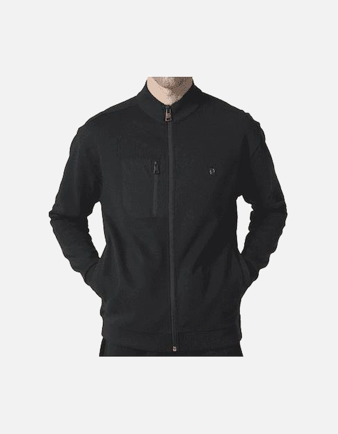 Ellinger Zip Up Black Sweatshirt, 4 of 3